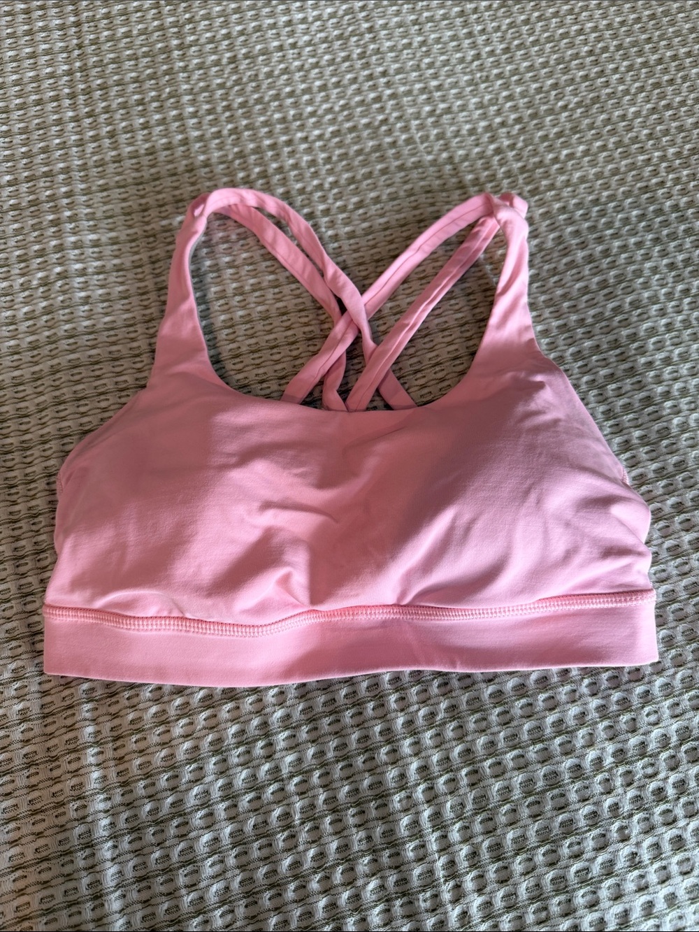 lululemon pink crisscross sports bra